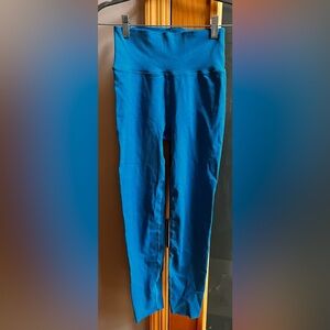 Fabletics Womens High Waisted Sculptknit Compression Leggings Blue